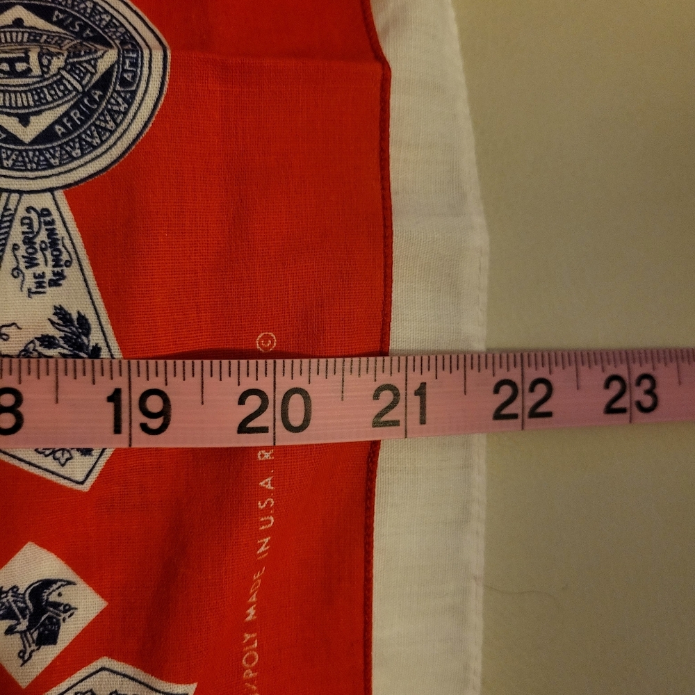 Retro Beer Bandanas ~ Michelob & Budweiser ~ GUC ~ Unisex ~ - Picture 7 of 13